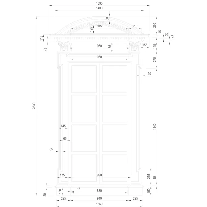 картинка Оконный наличник Festivo FWT5057F22